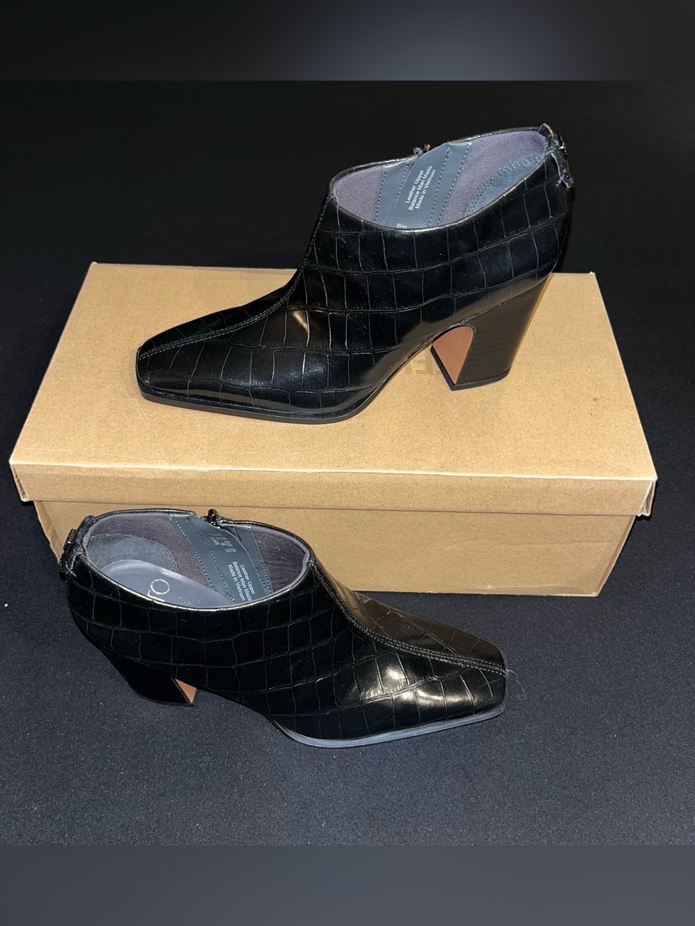 Sarto by Franco Sarto Jude Booties Black Leather Women’s Size 6